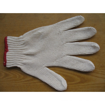 Gants en coton blanc bon marché Gant en tricot épais